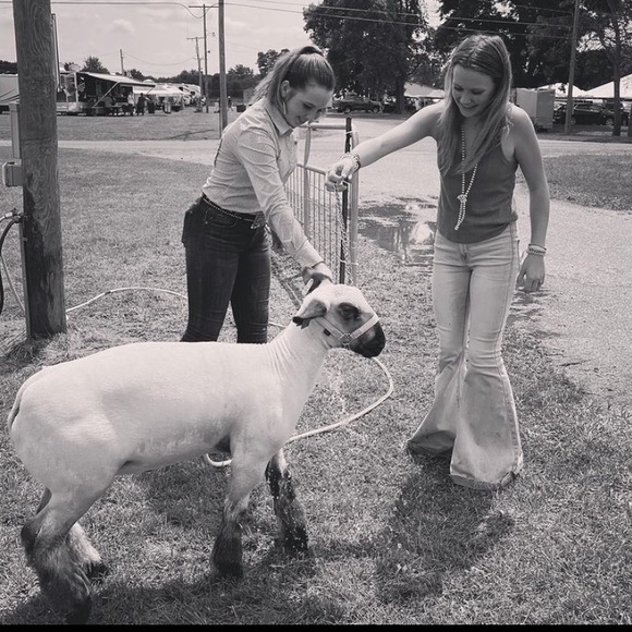 Light Wash Milbrook Rock & Roll Denim Bell Bottoms - Picture 8 of 10